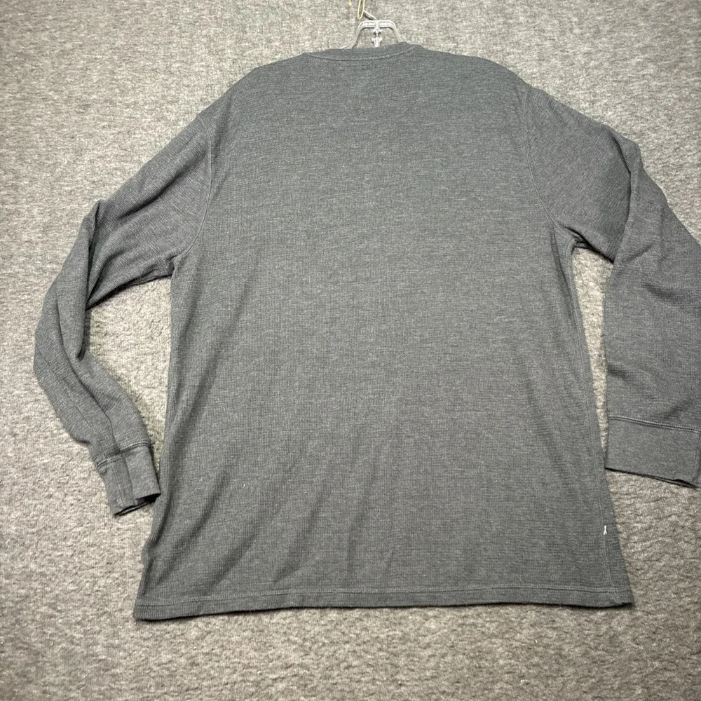 POLO RALPH LAUREN Thermal‎ Shirt Men's XL Gray Long Sleeve Crew Neck 100% Cotton